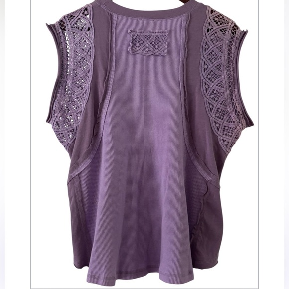 POL Mix Pattern Cuff Sleeve Tank Top NWOT - Picture 2 of 5